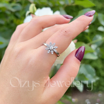 Bague d'Anxiété Ajustable Snow