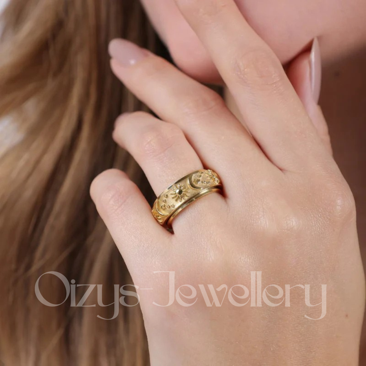 Bague d'Anxiété Inoxidable Aurora