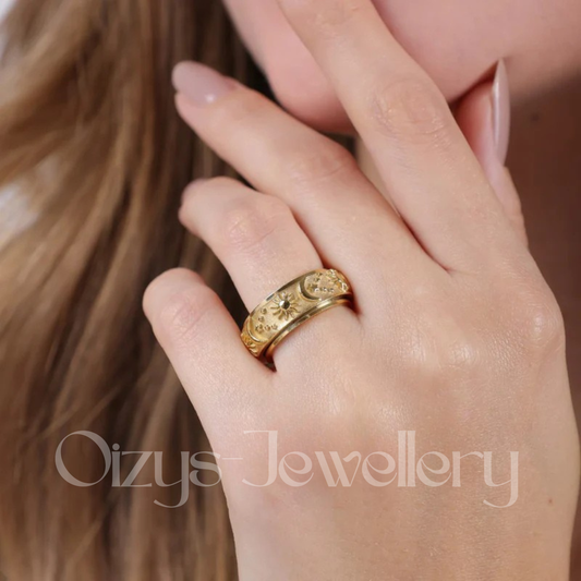 Bague d'Anxiété Inoxidable Aurora