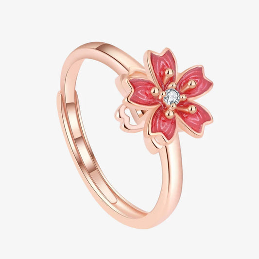 Bague d'Anxiété Ajustable Camélia