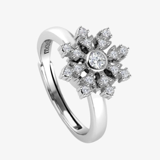 Bague d'Anxiété Ajustable Snow