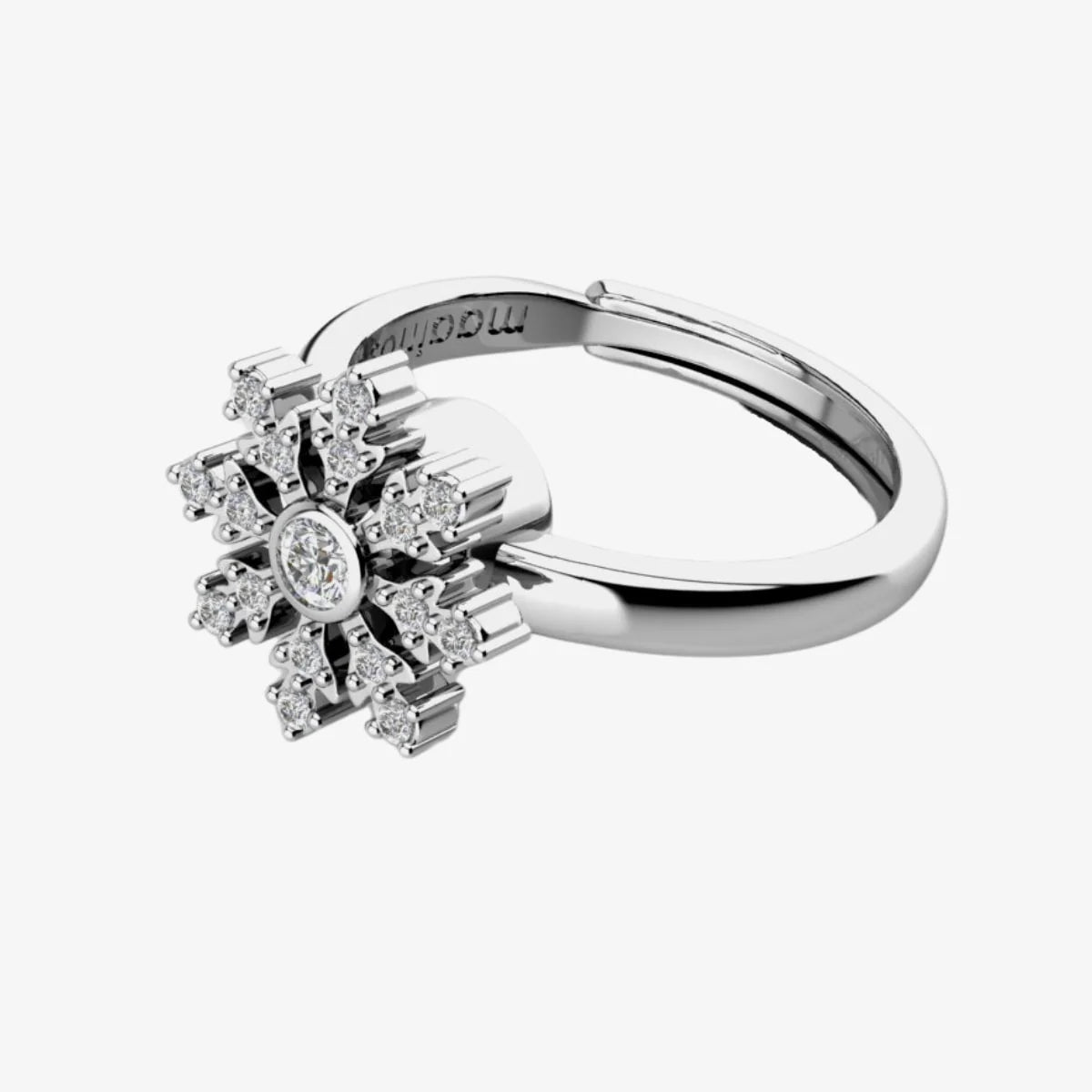 Bague d'Anxiété Ajustable Snow