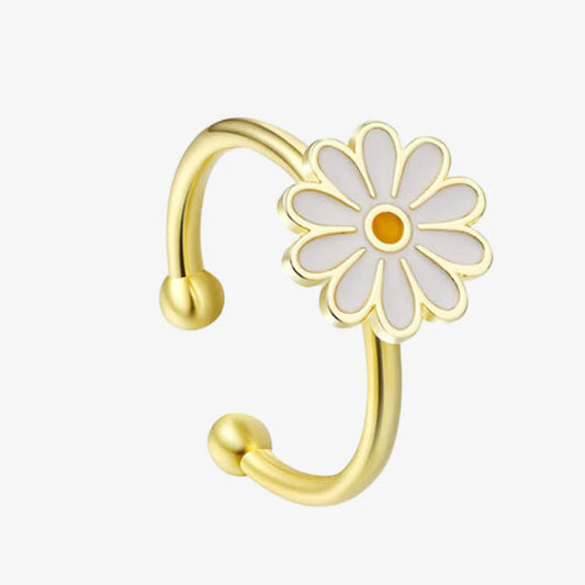 Bague d'Anxiété Ajustable Marguerite