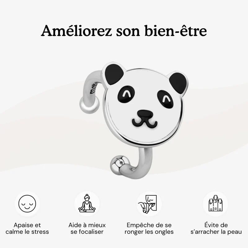 Bague d'Anxiété Ajustable Panda